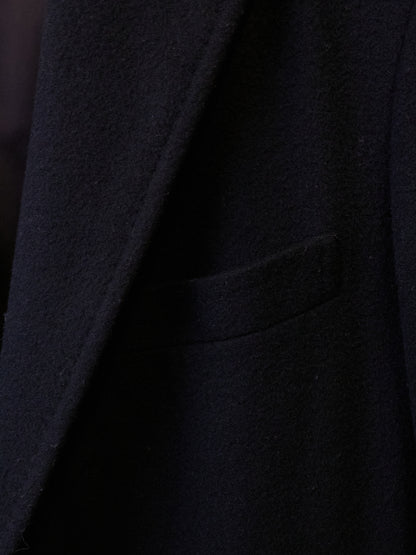 COMME des GARÇONS HOMME AW13 Classic Tailored Black Wool Coat