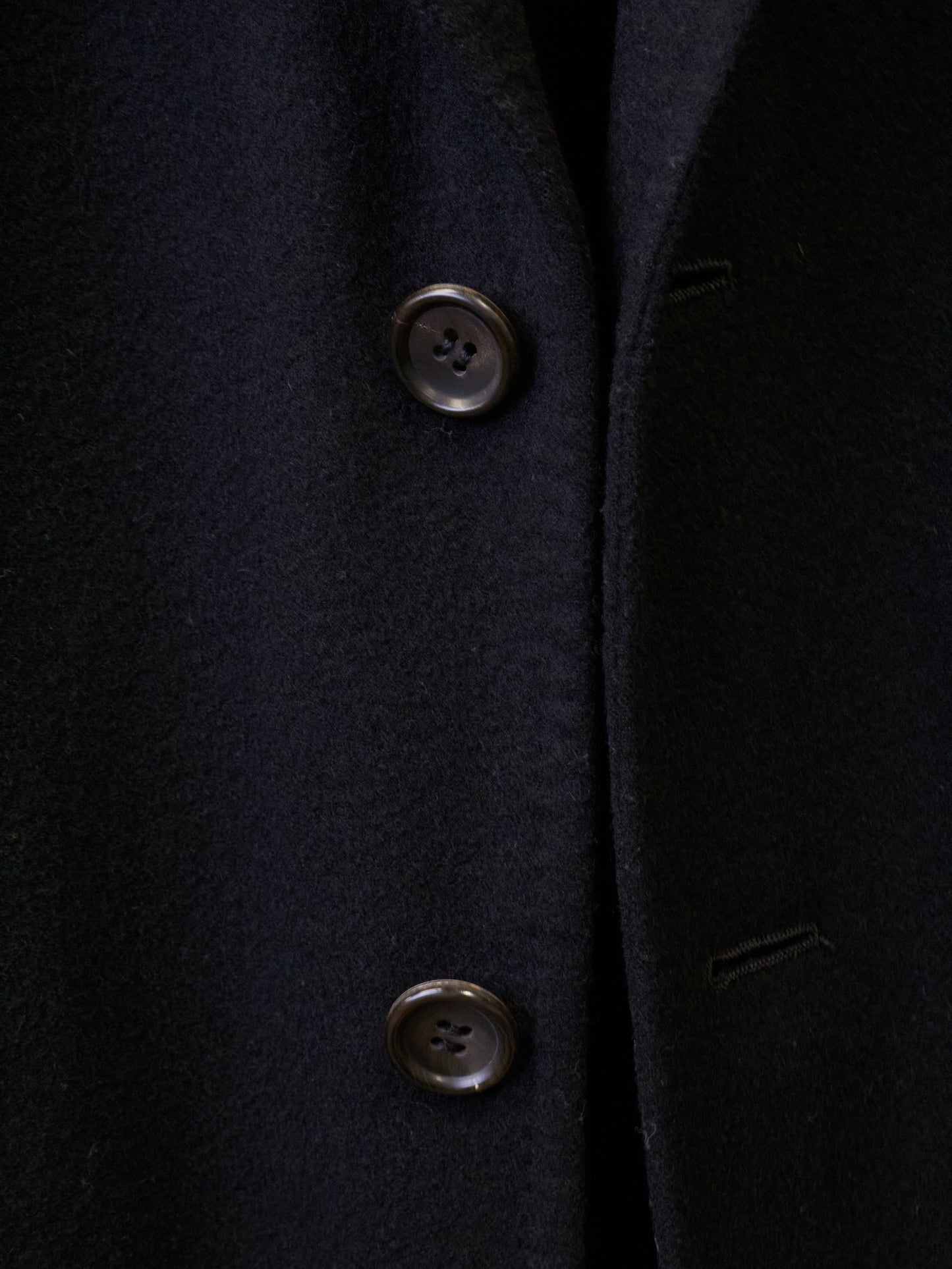 COMME des GARÇONS HOMME AW13 Classic Tailored Black Wool Coat