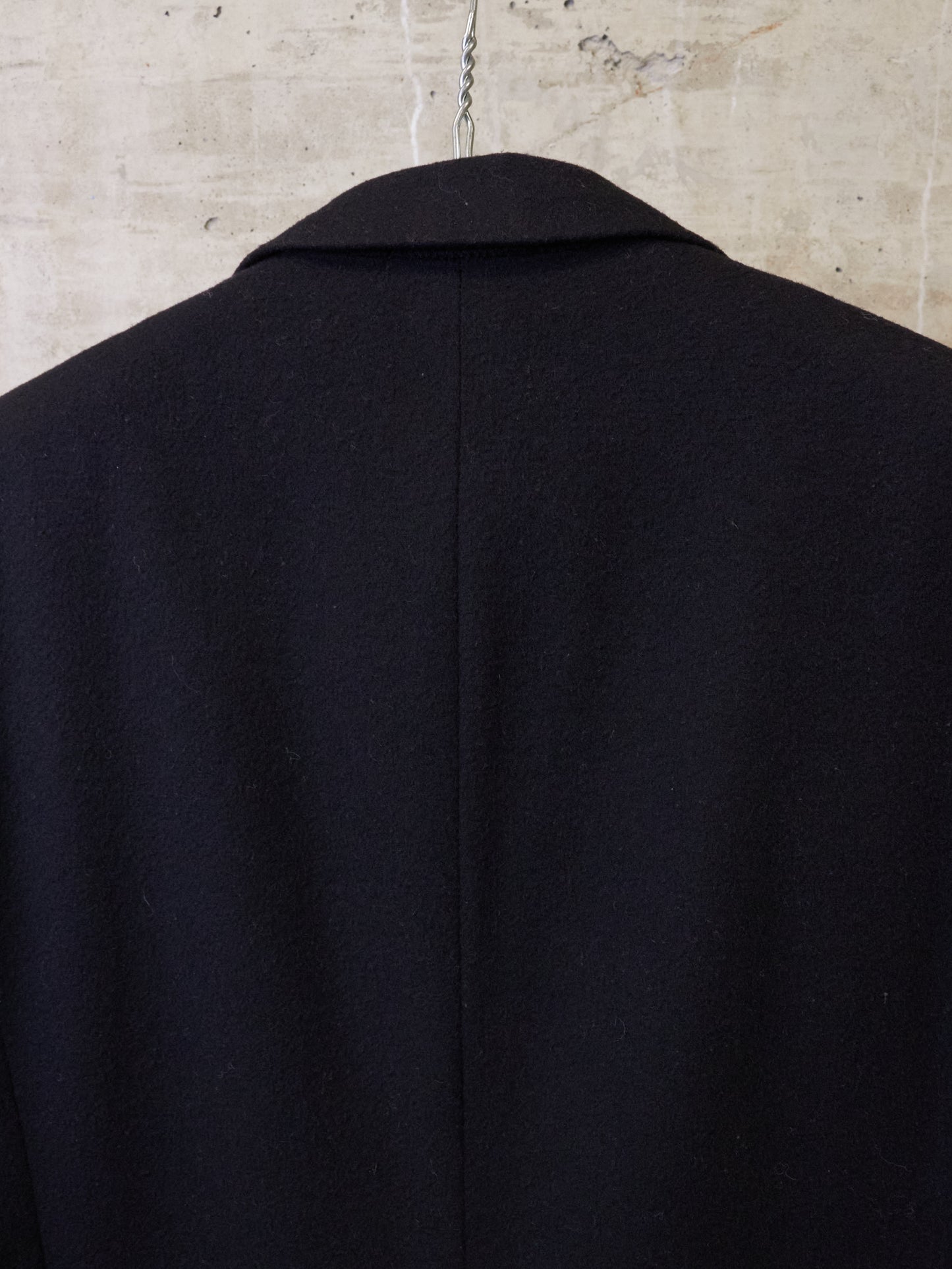 COMME des GARÇONS HOMME AW13 Classic Tailored Black Wool Coat