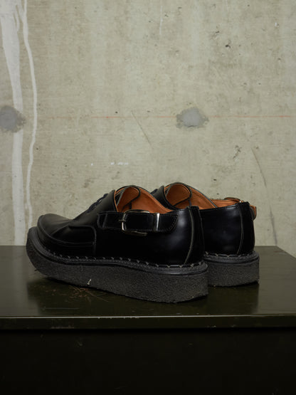 COMME des GARÇONS HOMME PLUS x George Cox AW17 Pointy Toe Crepe Derbies
