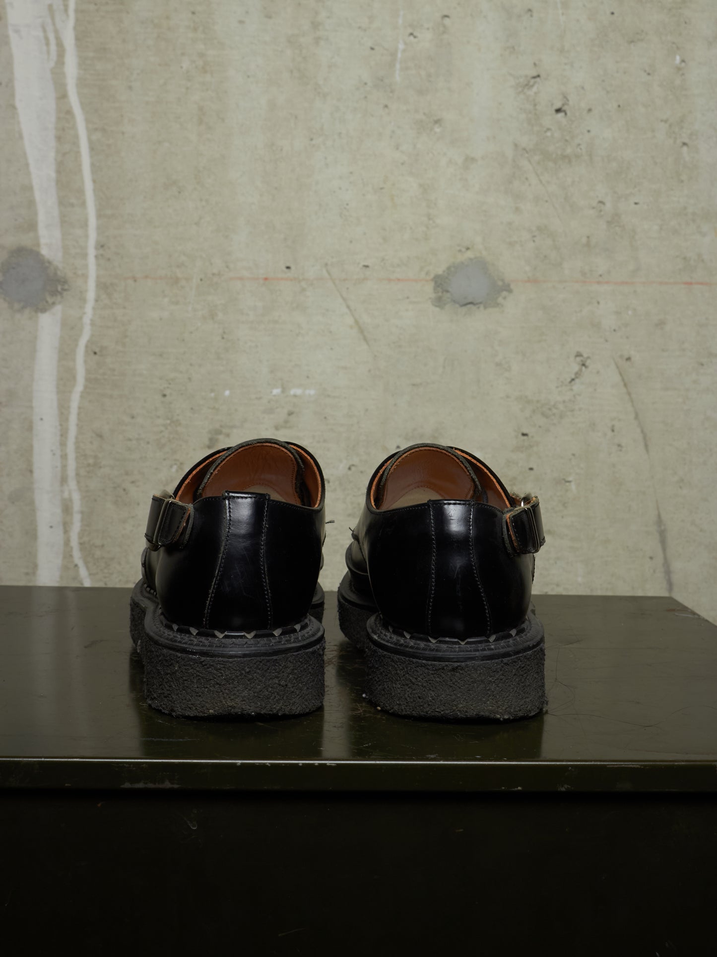 COMME des GARÇONS HOMME PLUS x George Cox AW17 Pointy Toe Crepe Derbies
