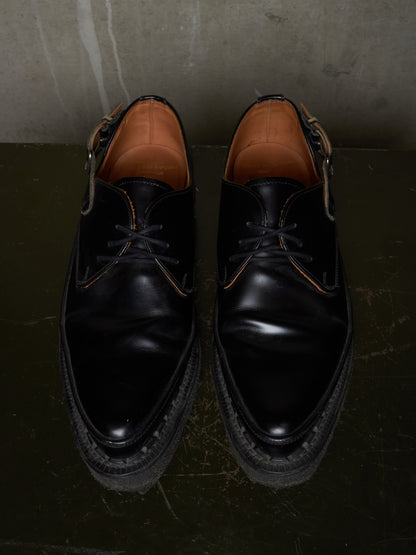 COMME des GARÇONS HOMME PLUS x George Cox AW17 Pointy Toe Crepe Derbies