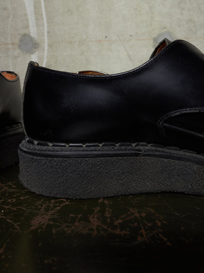 COMME des GARÇONS HOMME PLUS x George Cox AW17 Pointy Toe Crepe Derbies