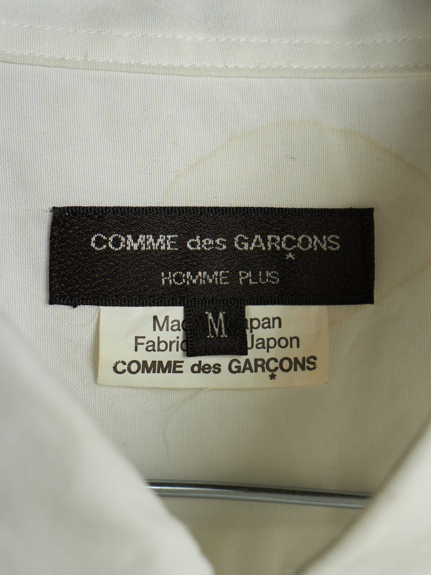 COMME des GARÇONS HOMME PLUS SS19 Asymmetric White Ruffled Gathered Shirt