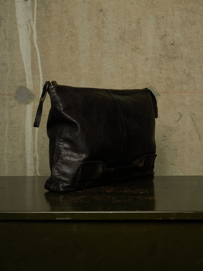 cornelian taurus by daisuke iwanaga 00s Black Cow Leather Zip Clutch Bag