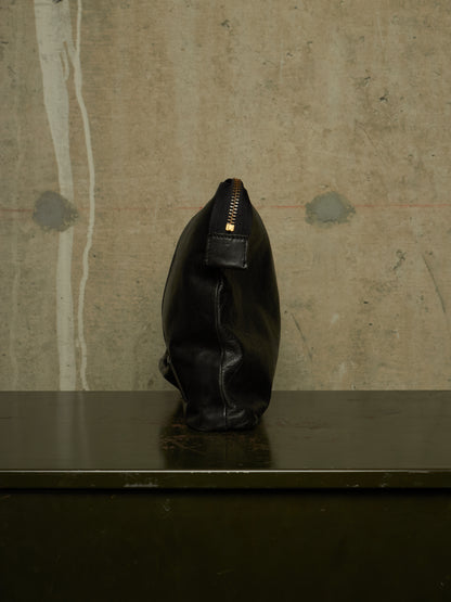 cornelian taurus by daisuke iwanaga 00s Black Cow Leather Zip Clutch Bag
