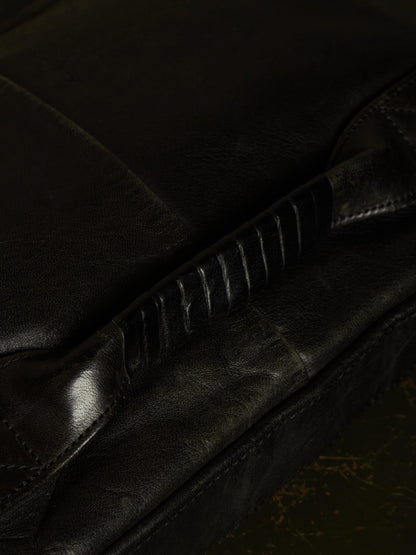 cornelian taurus by daisuke iwanaga 00s Black Cow Leather Zip Clutch Bag