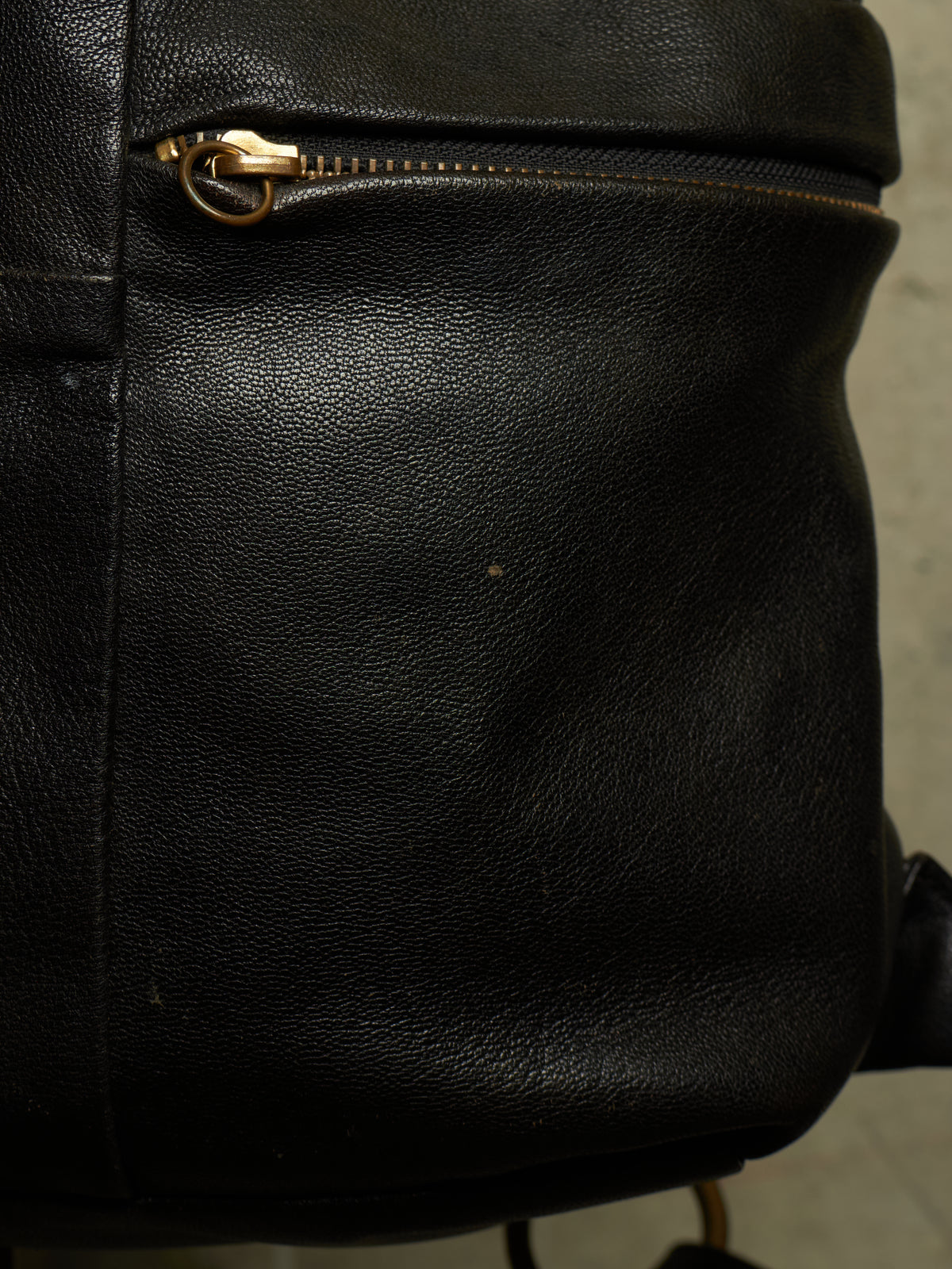 cornelian taurus by daisuke iwanaga 00s Black Goatskin Multi Zip Leather Backpack