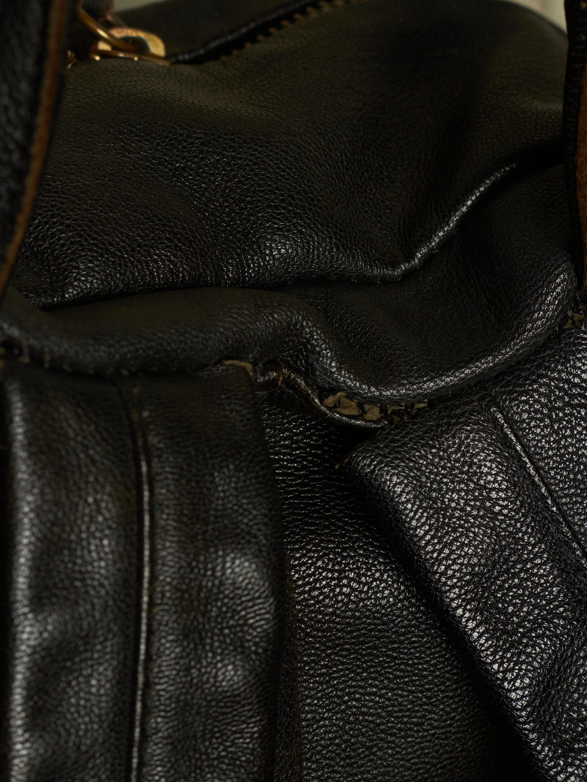 cornelian taurus by daisuke iwanaga 00s Black Goatskin Multi Zip Leather Backpack