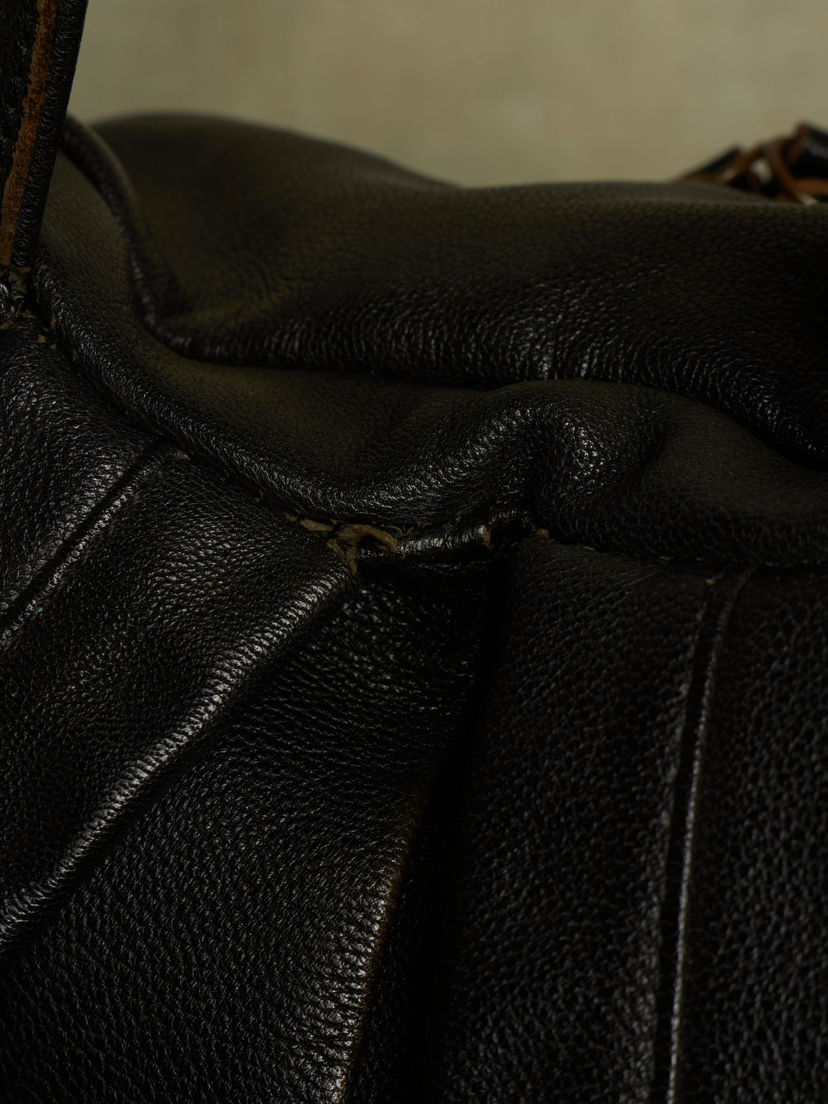 cornelian taurus by daisuke iwanaga 00s Black Goatskin Multi Zip Leather Backpack