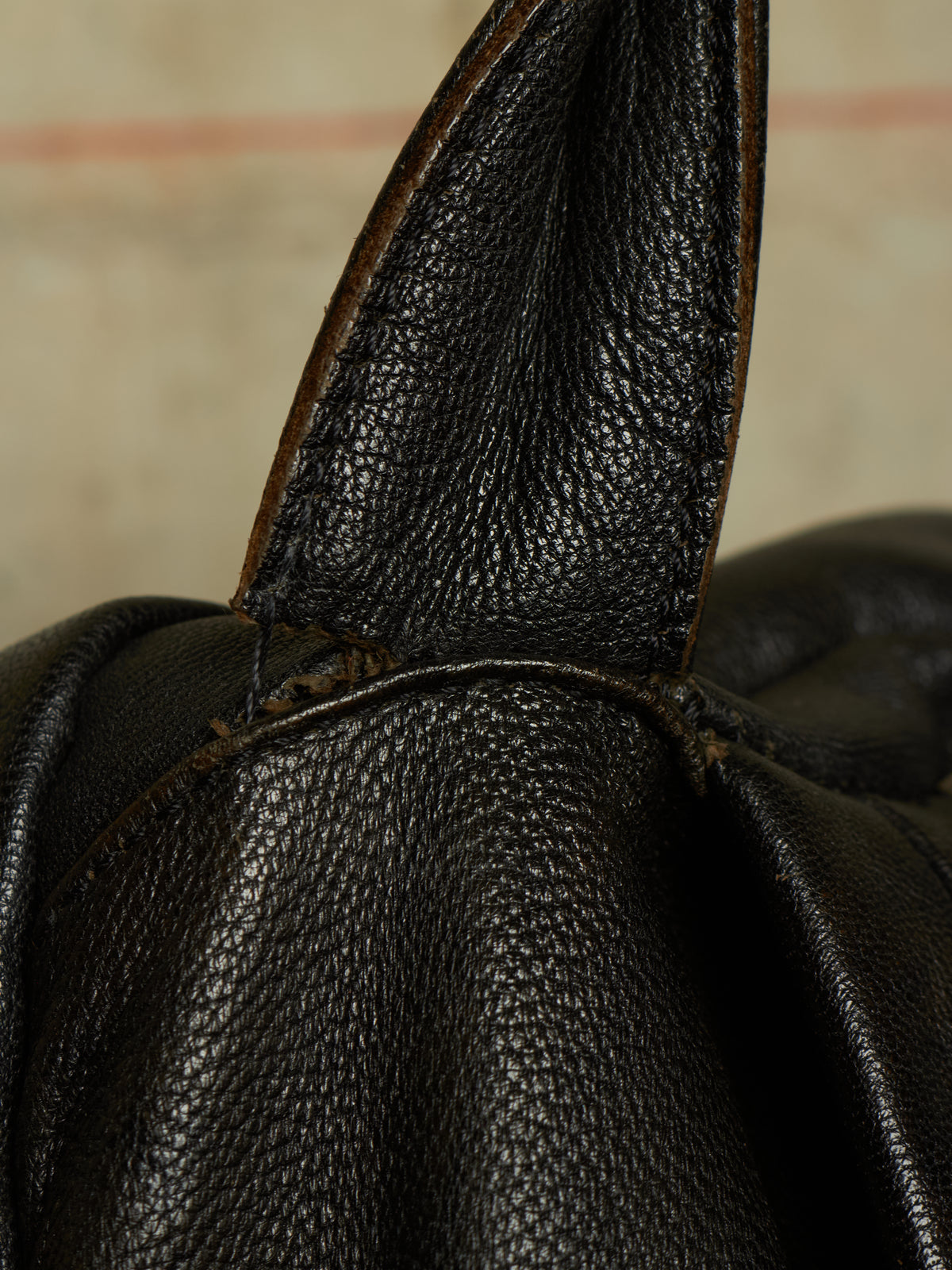 cornelian taurus by daisuke iwanaga 00s Black Goatskin Multi Zip Leather Backpack