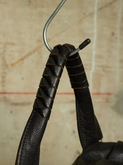 cornelian taurus by daisuke iwanaga 00s Black Goatskin Multi Zip Leather Backpack
