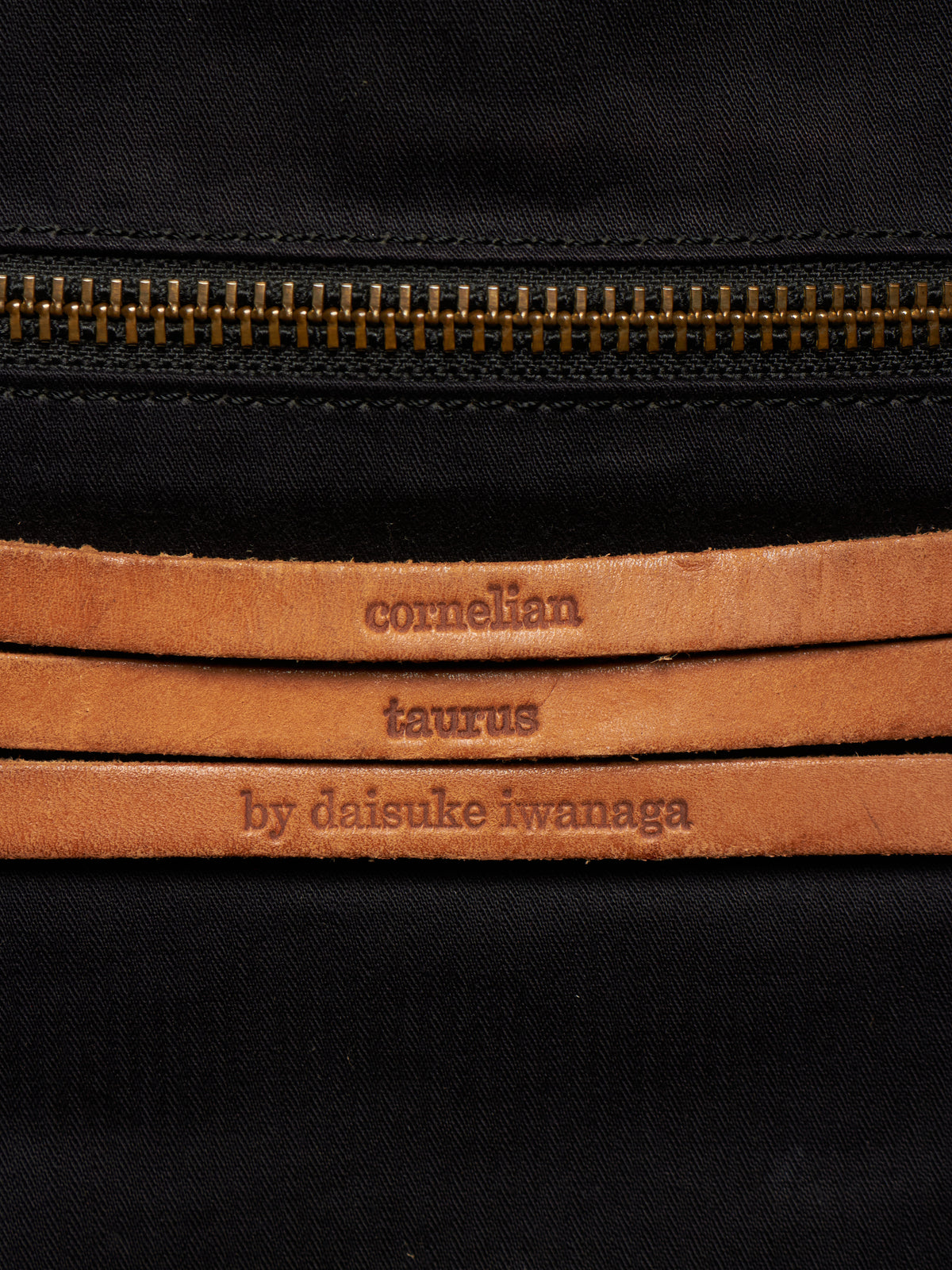 cornelian taurus by daisuke iwanaga 00s Black Goatskin Multi Zip Leather Backpack