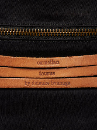 cornelian taurus by daisuke iwanaga 00s Black Goatskin Multi Zip Leather Backpack