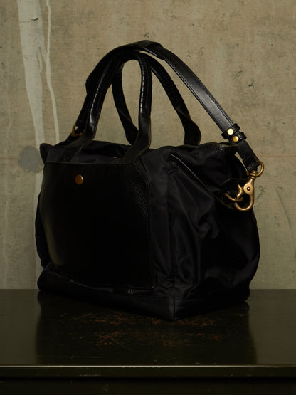 cornelian taurus by daisuke iwanaga SS22 'co22sstt020' Black Nylon Cow Leather Tool Tote Bag