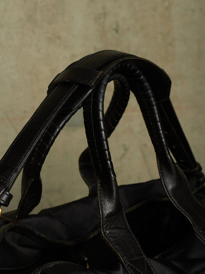 cornelian taurus by daisuke iwanaga SS22 'co22sstt020' Black Nylon Cow Leather Tool Tote Bag