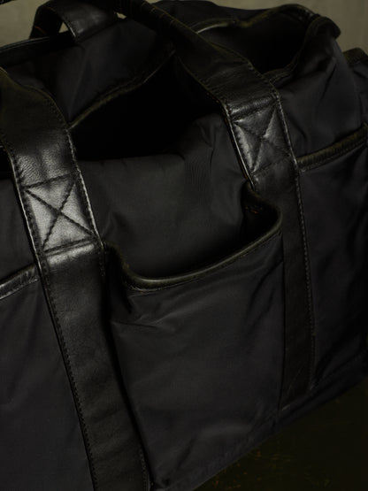 cornelian taurus by daisuke iwanaga SS22 'co22sstt020' Black Nylon Cow Leather Tool Tote Bag