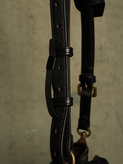 cornelian taurus by daisuke iwanaga SS22 'co22sstt020' Black Nylon Cow Leather Tool Tote Bag