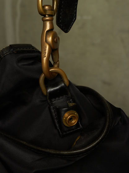 cornelian taurus by daisuke iwanaga SS22 'co22sstt020' Black Nylon Cow Leather Tool Tote Bag