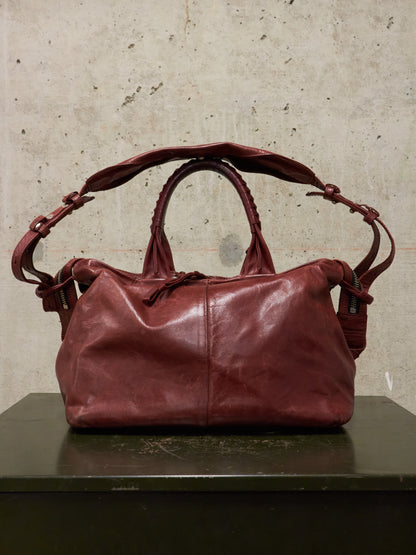 cornelian taurus by daisuke iwanaga AW10 Mini Bordeaux Veil Handle Horse Leather Bag