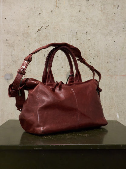 cornelian taurus by daisuke iwanaga AW10 Mini Bordeaux Veil Handle Horse Leather Bag