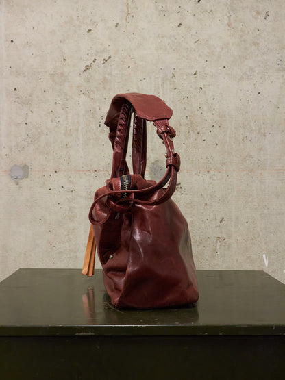 cornelian taurus by daisuke iwanaga AW10 Mini Bordeaux Veil Handle Horse Leather Bag