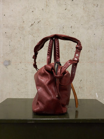 cornelian taurus by daisuke iwanaga AW10 Mini Bordeaux Veil Handle Horse Leather Bag