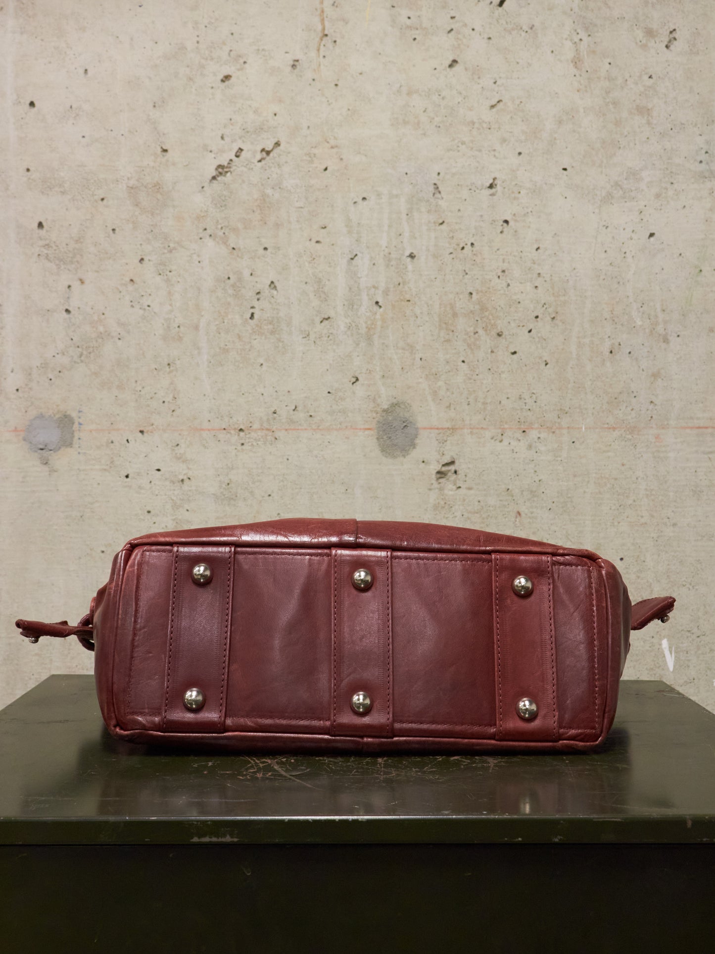 cornelian taurus by daisuke iwanaga AW10 Mini Bordeaux Veil Handle Horse Leather Bag