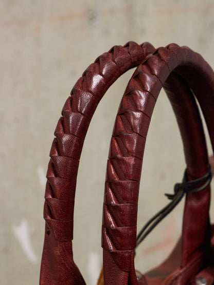 cornelian taurus by daisuke iwanaga AW10 Mini Bordeaux Veil Handle Horse Leather Bag