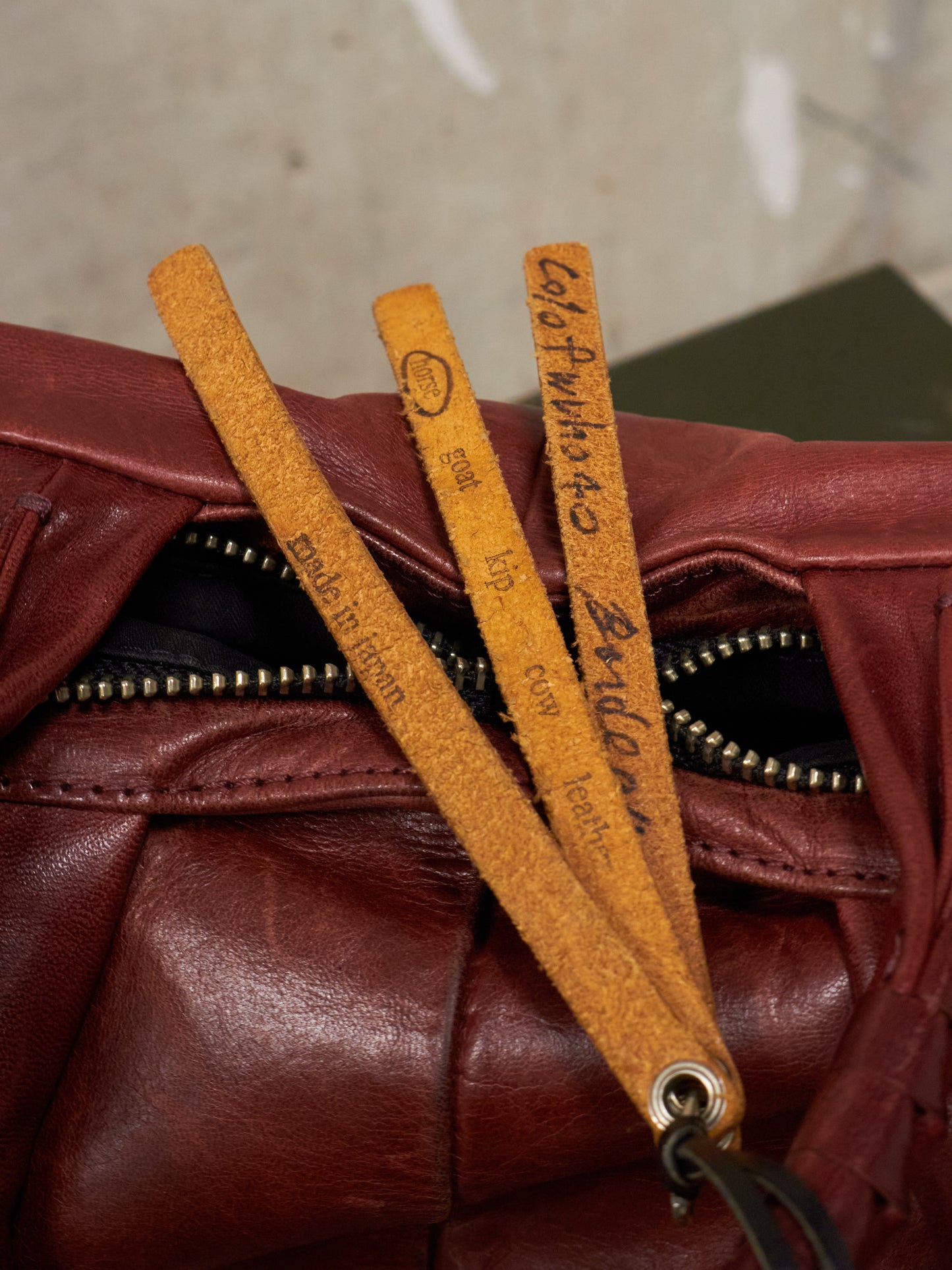 cornelian taurus by daisuke iwanaga AW10 Mini Bordeaux Veil Handle Horse Leather Bag