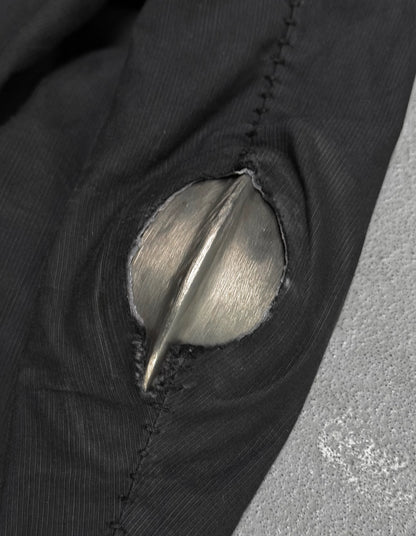 Carol Christian Poell 2010 'GM/2618OOD CORD-PTC/10' Taped Seam Titanium Prosthetic Elbow Overlock Blazer