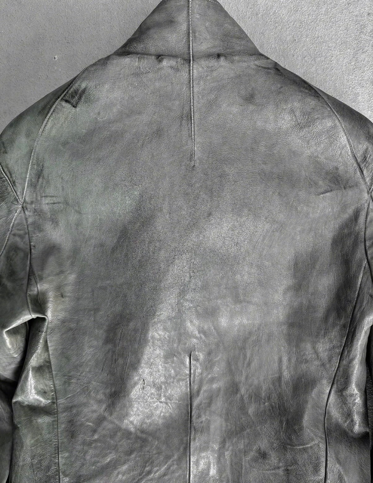 Carol Christian Poell 'LM/2599G-SP ROOMS-PTC/19' Spine Elbow & Hand High Neck Leather Jacket