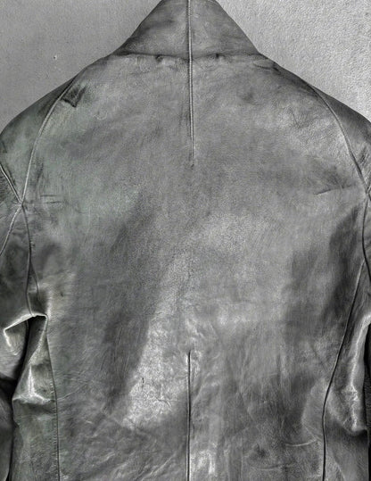 Carol Christian Poell 'LM/2599G-SP ROOMS-PTC/19' Spine Elbow & Hand High Neck Leather Jacket