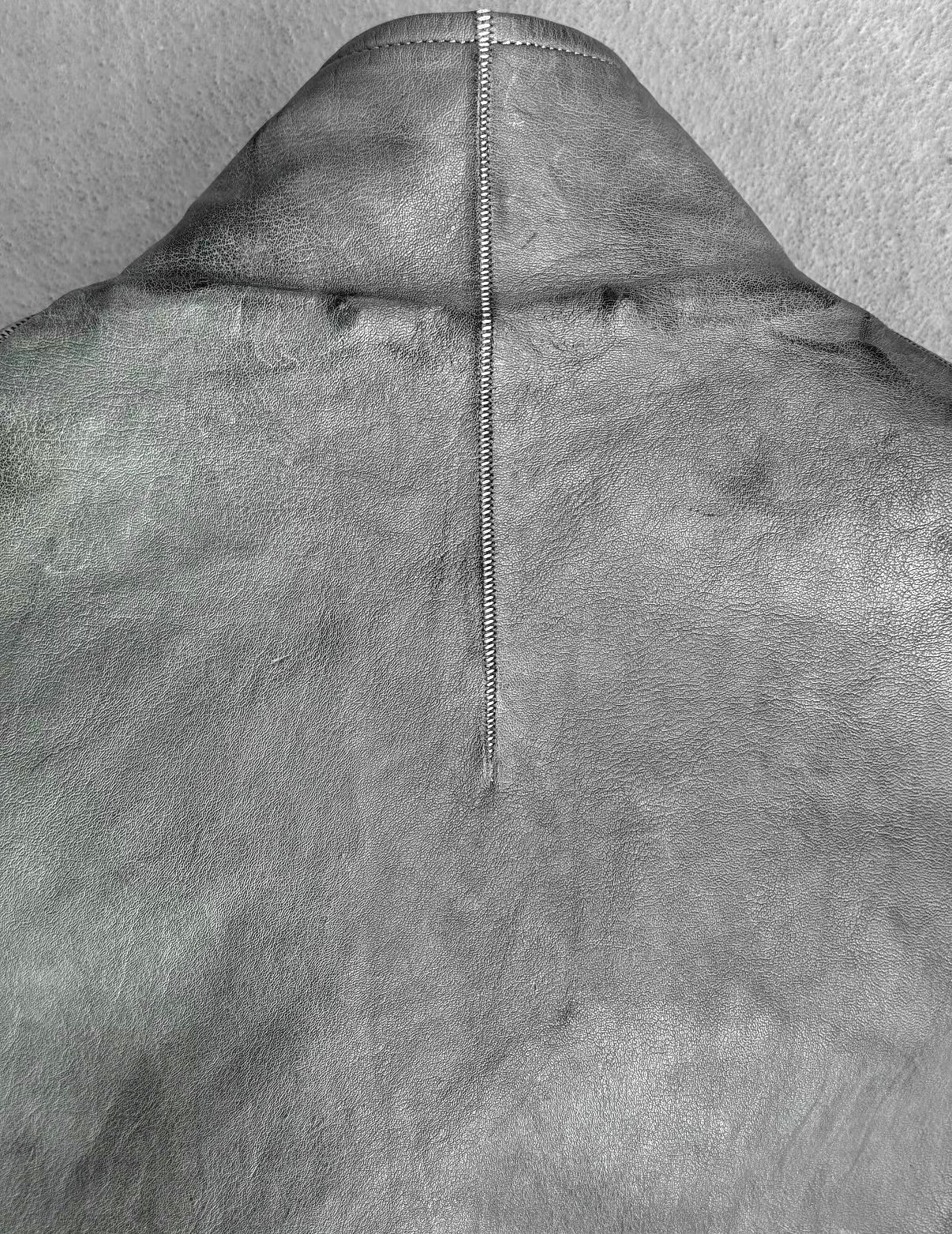 Carol Christian Poell 'LM/2599G-SP ROOMS-PTC/19' Spine Elbow & Hand High Neck Leather Jacket