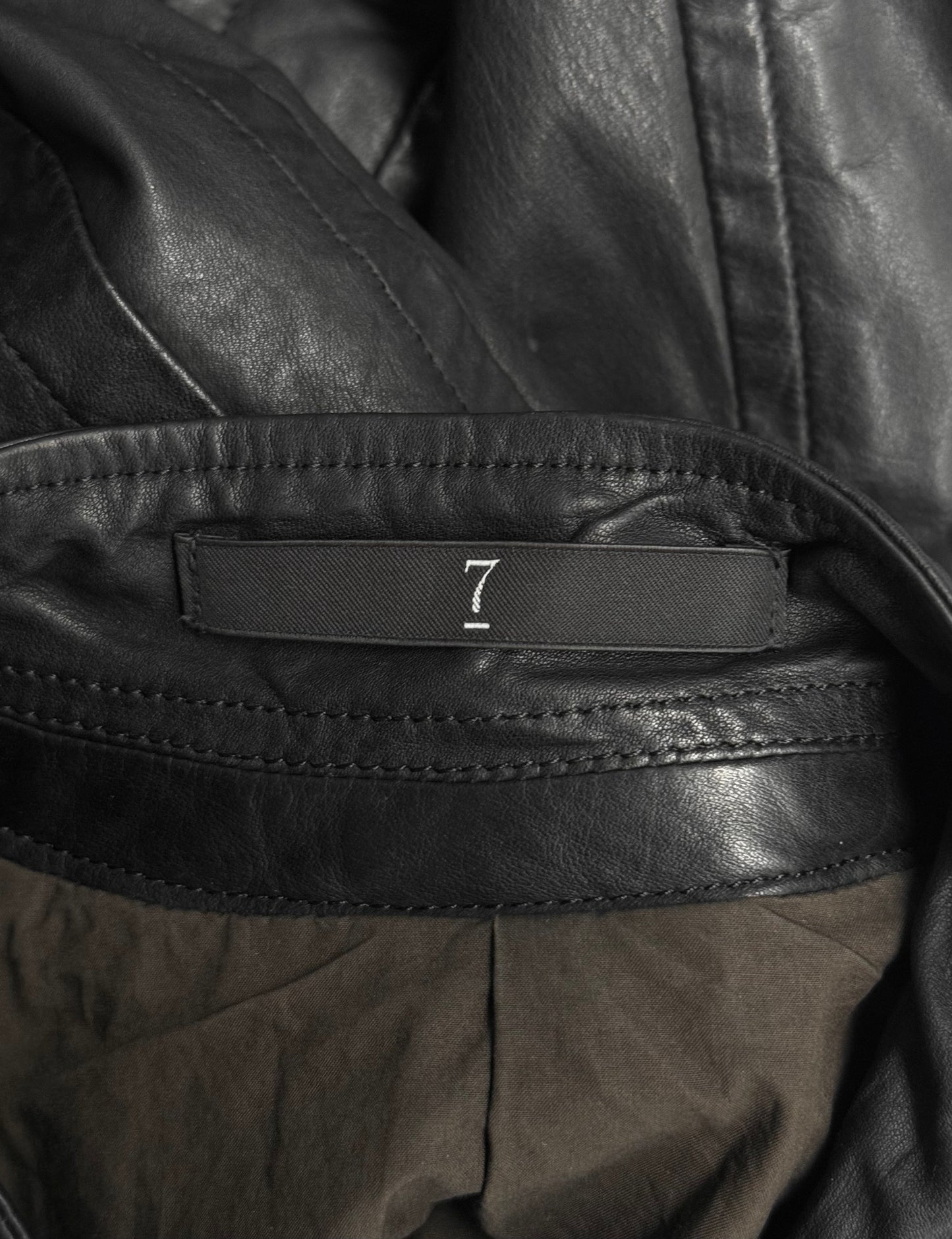 Julius_7 SS08 “Insanity In Industrial Inc.” Raglan Cow Leather Rider Jacket