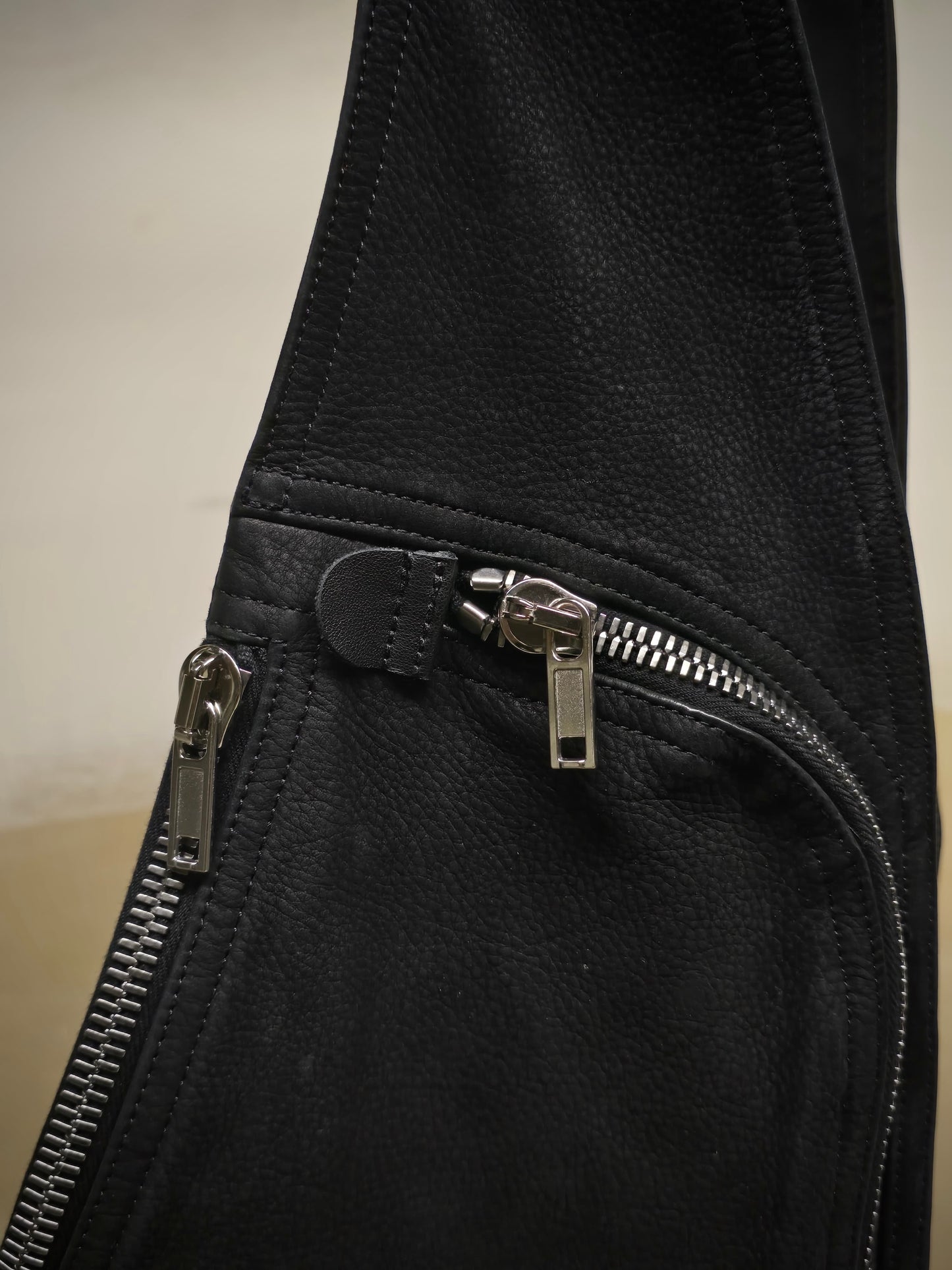 Rick Owens SS24 "LIDO" Cow Leather Bauhaus Vest Bag