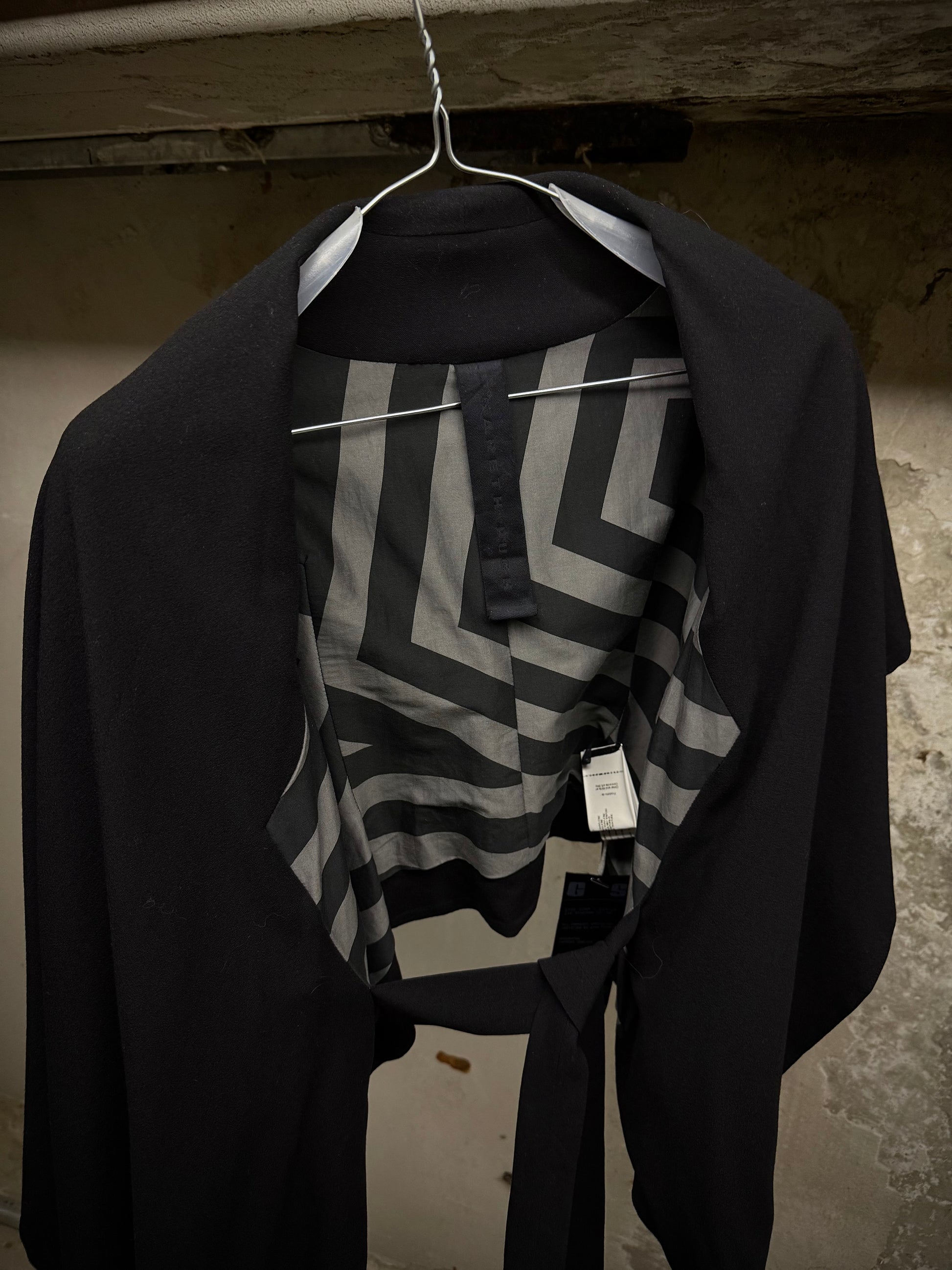 Gareth Pugh 2010s Asymmetric Open-front Raglan Jacket detail | DRIEW GARMENTS