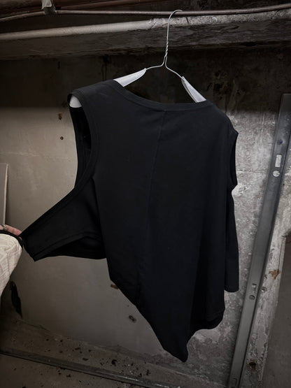 Alexandre Plokhov 2010s Three-way Diagonal Seam Long Tank Top detail | DRIEW GARMENTS