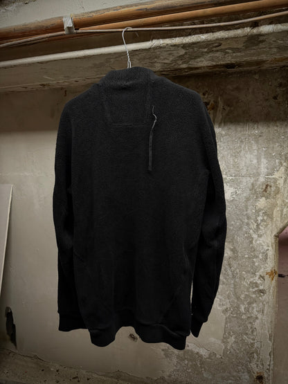 11 by Boris Bidjan Saberi Raglan Cotton Fleece Zip Up Jacket