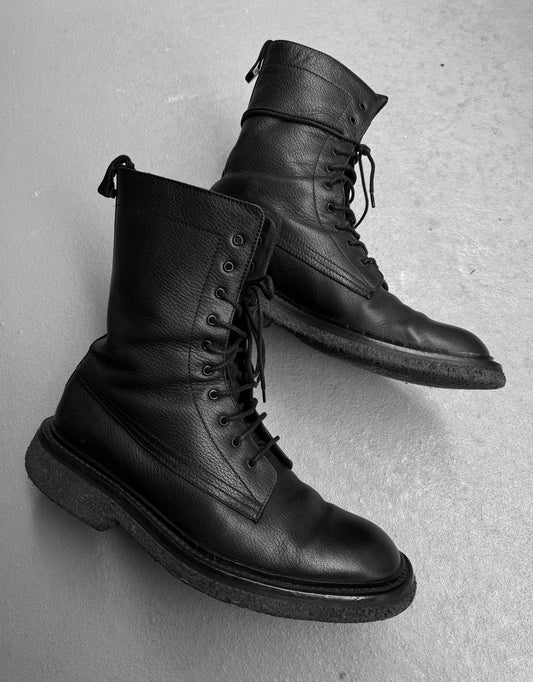 DIOR HOMME by Hedi Slimane AW07 “Navigate” Military Leather Lace-up Combat Boots