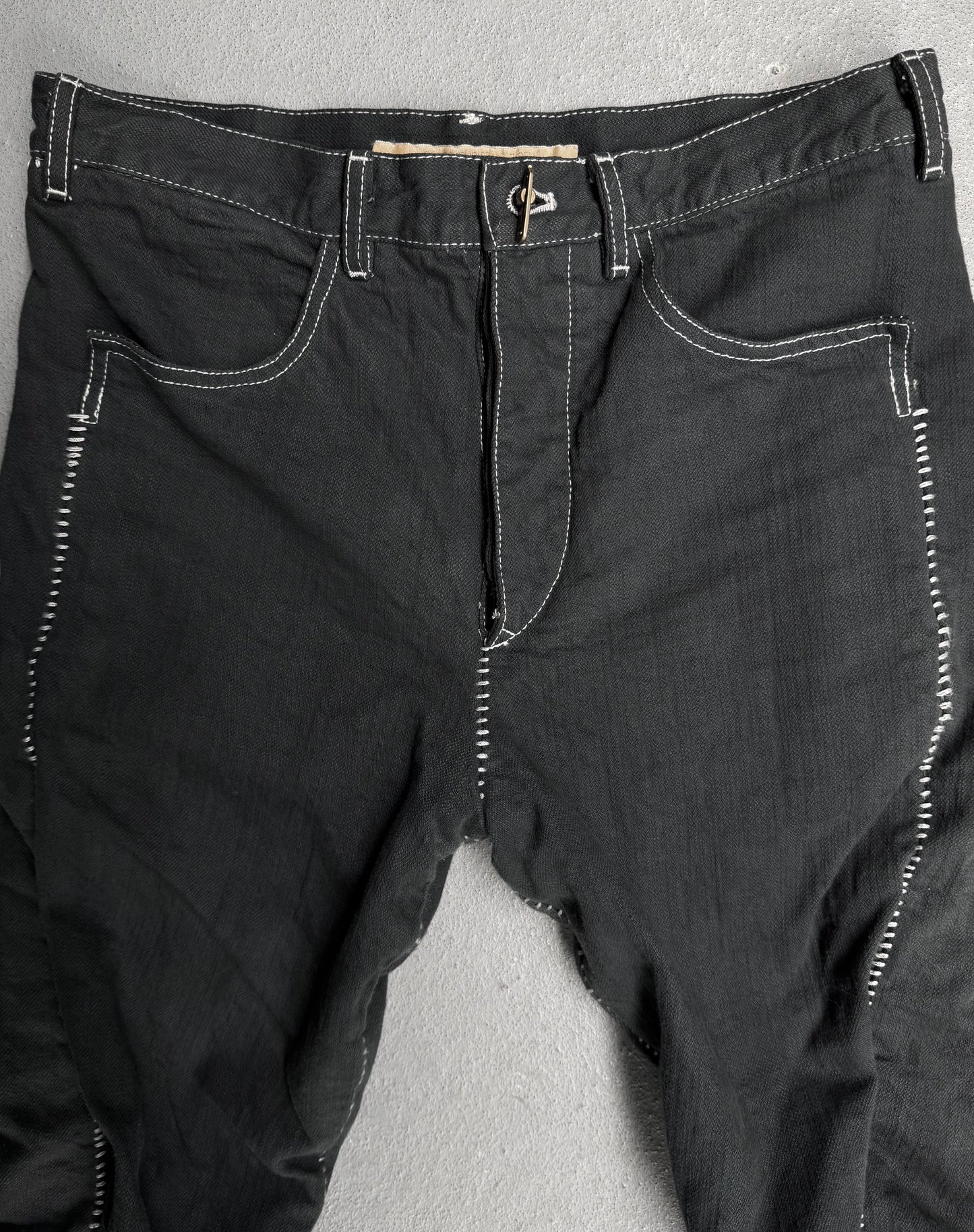 Carol Christian Poell AW06-07 'JM/2181' Twisted Overlock Denim