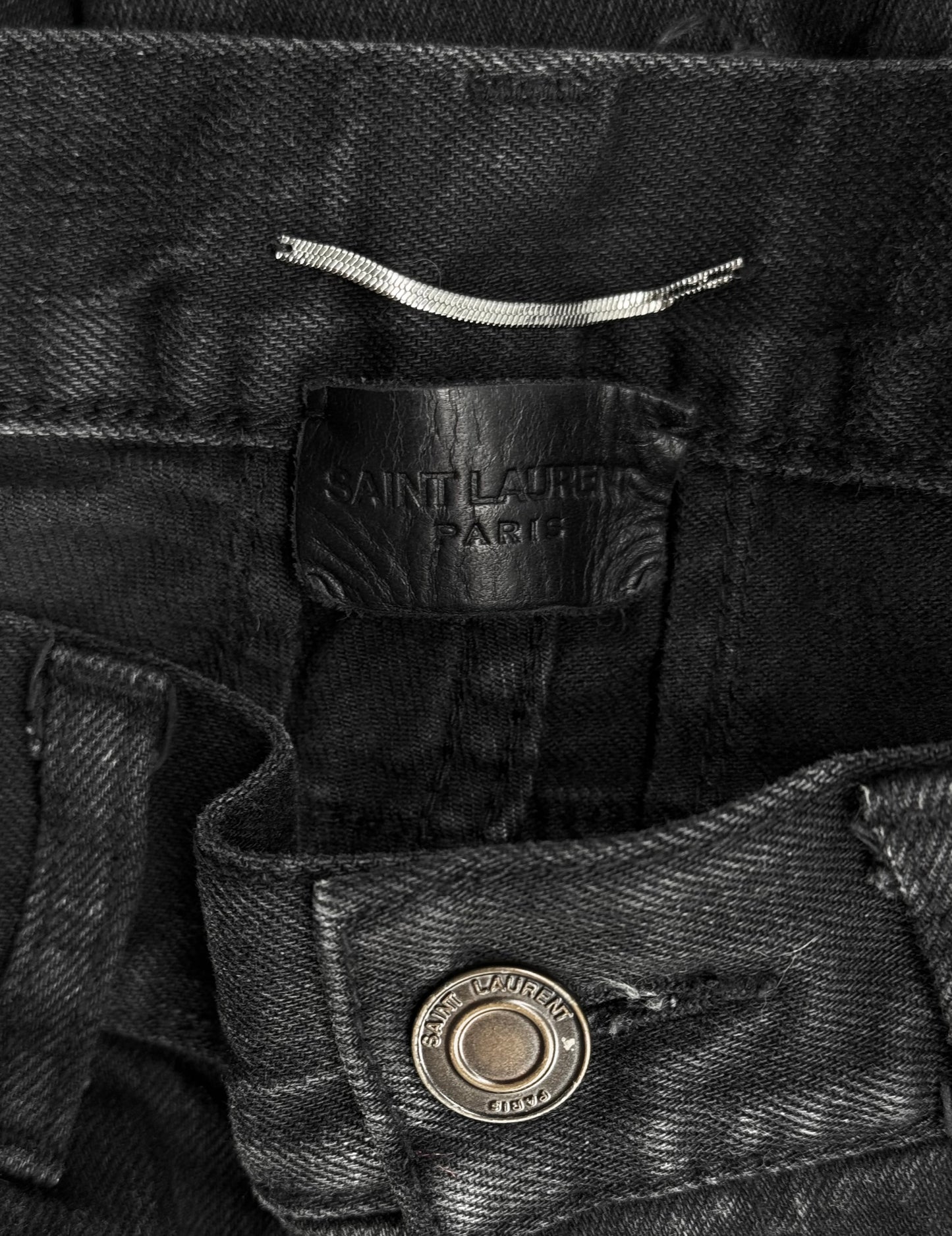 Saint Laurent Paris AW15 ‘D02’ Distressed Crash Skinny Denim
