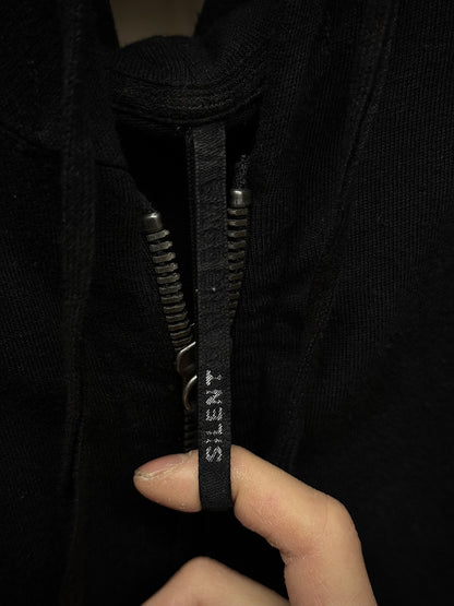 DAMIR DOMA SILENT by DAMIR DOMA 2010s 'TRENNUS' Asymmetric Zip Up Hoodie detail | DRIEW GARMENTS