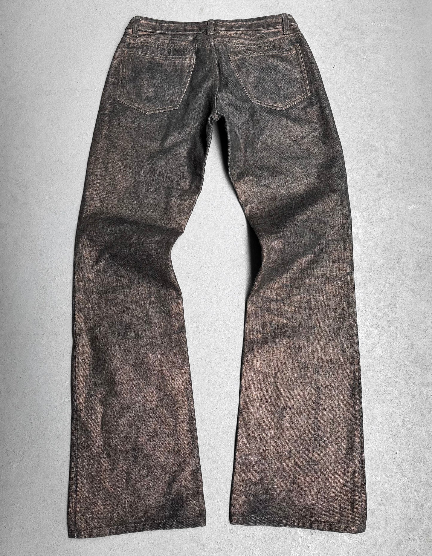 RipVanWinkle Early 00s Rustic Indecresent Flare Bootcut Denim