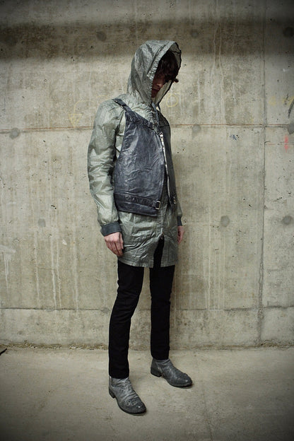 Carol Christian Poell 'VM/2423 ROOMS-PTC/29' Object-dyed Kangaroo Leather Parachute Vest Bag