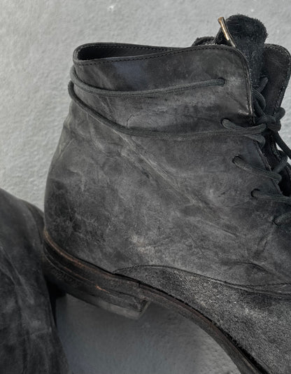 A DICIANNOVEVENTITRE (A1923) Reverse Horse Leather '06' Ankle Boots