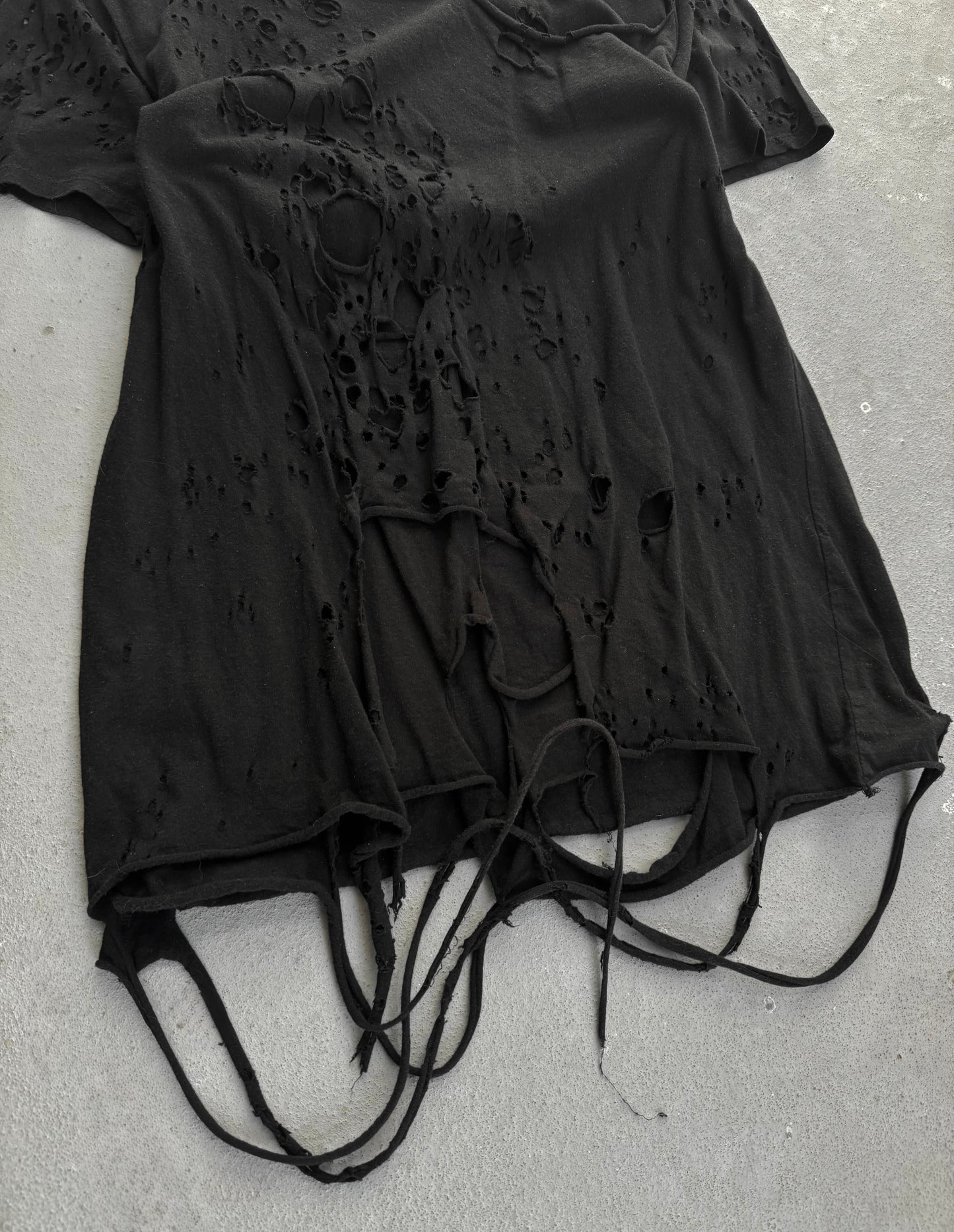 MiharaYasuhiro Early 00s Shotgun Distressed Double Layer T-shirt