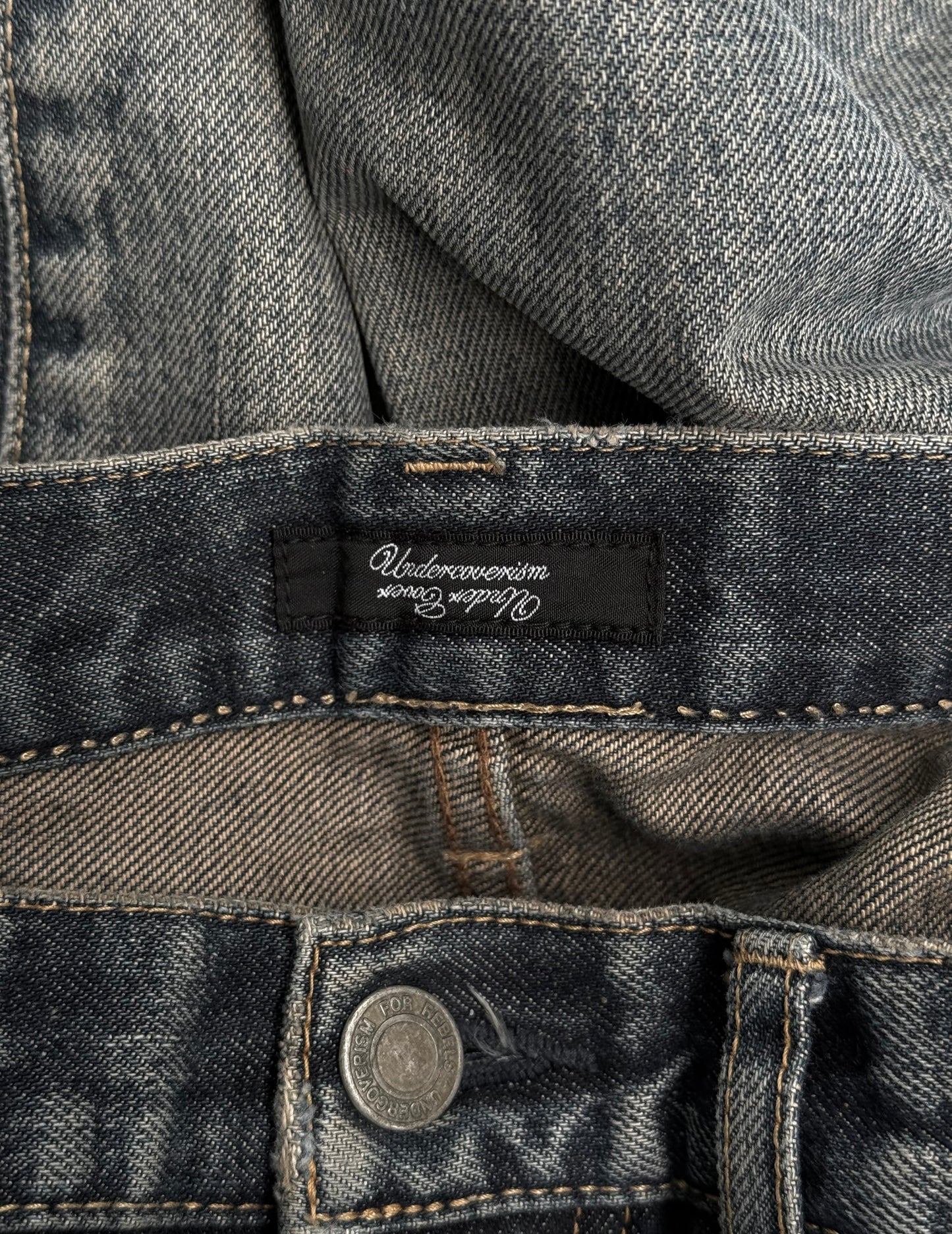 UNDERCOVER SS10 “Less but Better” Blue Yarn 68 Distressed Denim