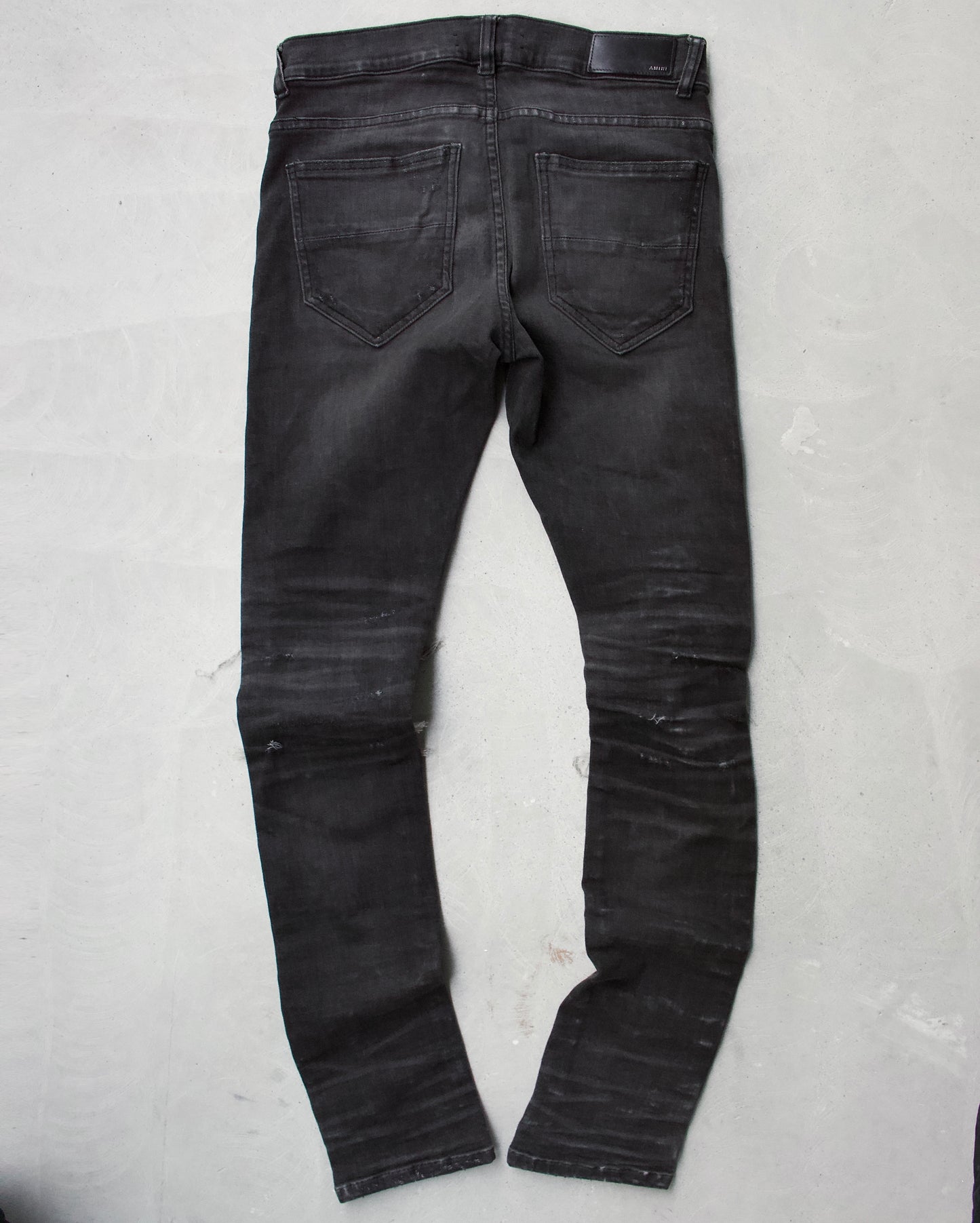Amiri SS16 Maxfield MX 1 Leather Patch Jeans