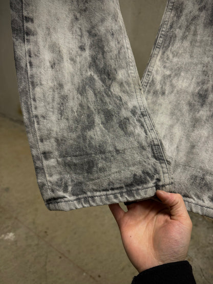 Maison Martin Margiela AW10 Grey Acid Wash Skinny Denim detail | DRIEW GARMENTS